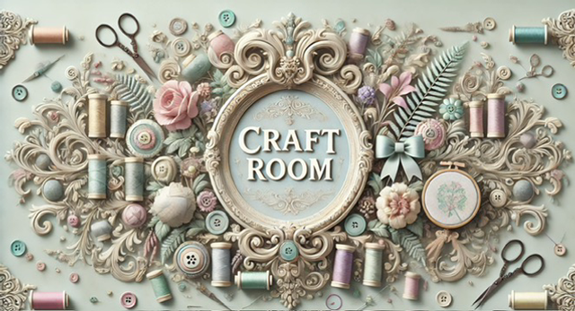 Craft Room Embroidery Picture Designed by Susan