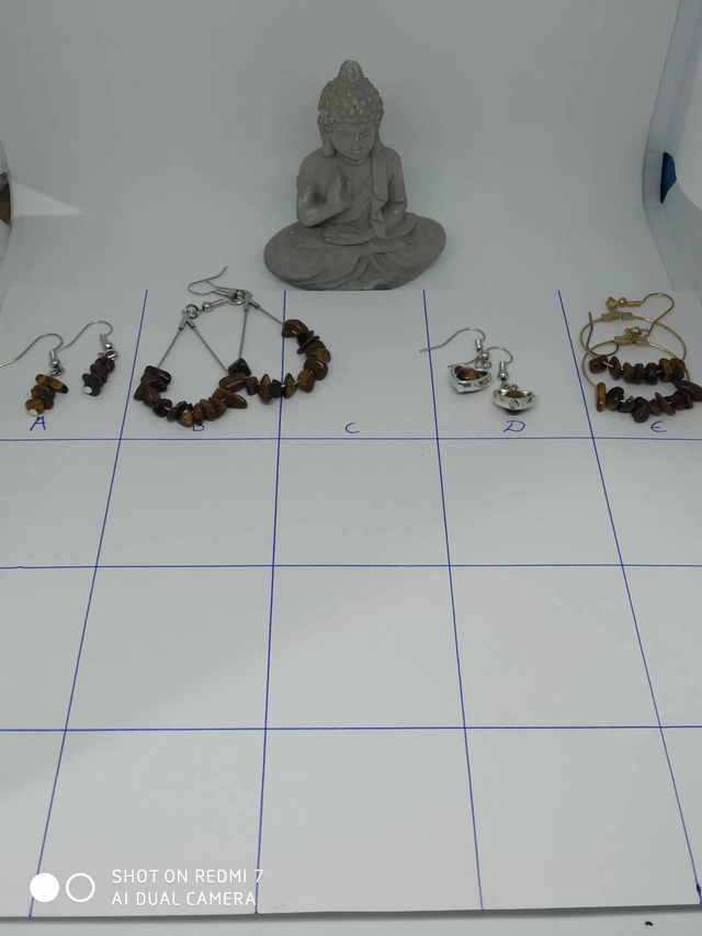 Boucles d'oreilles œil de tigre 