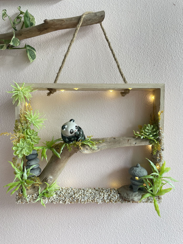 Mon petit Panda sur branche (lumineux) // Vendue 