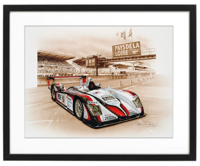 Audi R8 - Le Mans 2004 - Framed Print