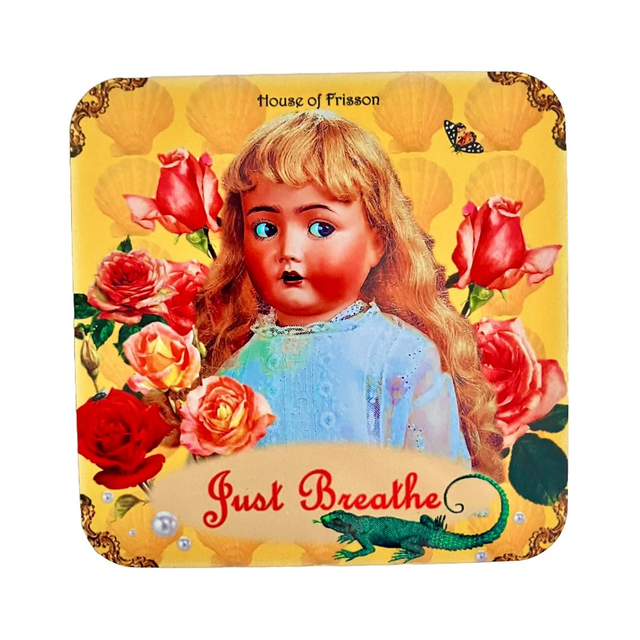 &quot;Just Breathe&quot; Coaster by House of Frisson