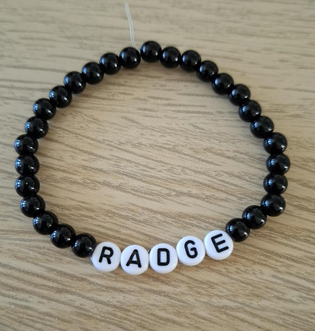 Radge Scottish Slang beaded bracelet 