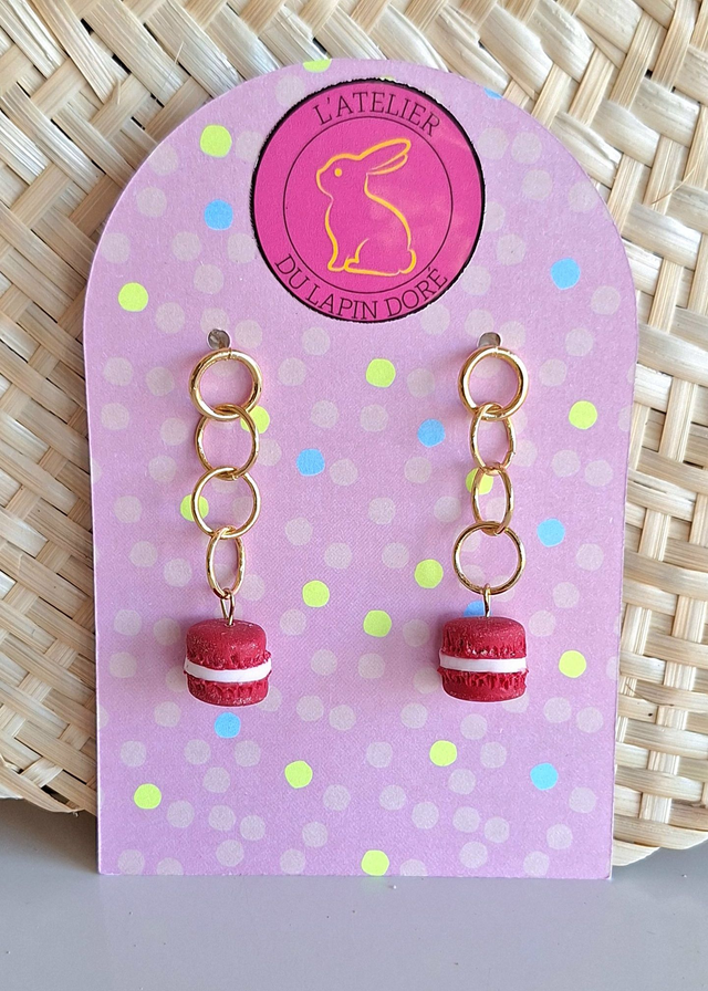 Boucles d'oreilles Macarons