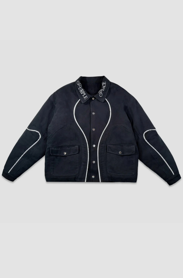 Purple Place Wire Jacket - Black
