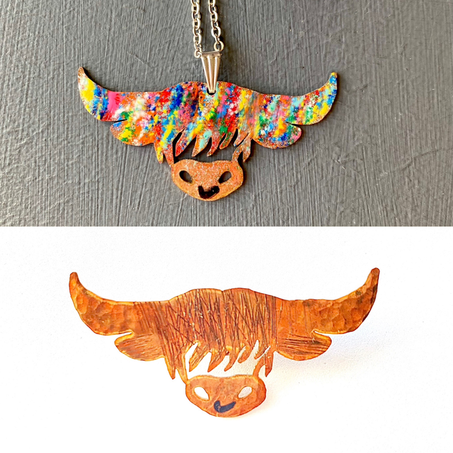 Duncan the Coo pendant 
