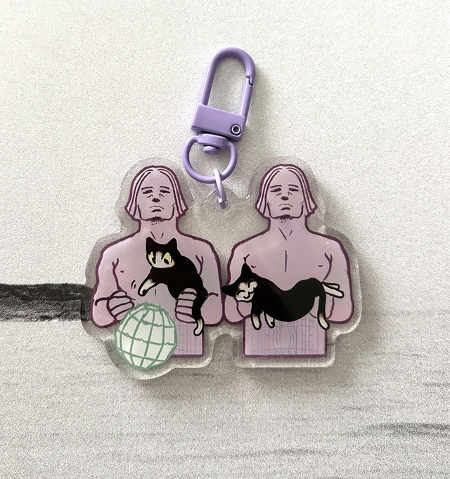 Helsinki station guys and their cat Charm