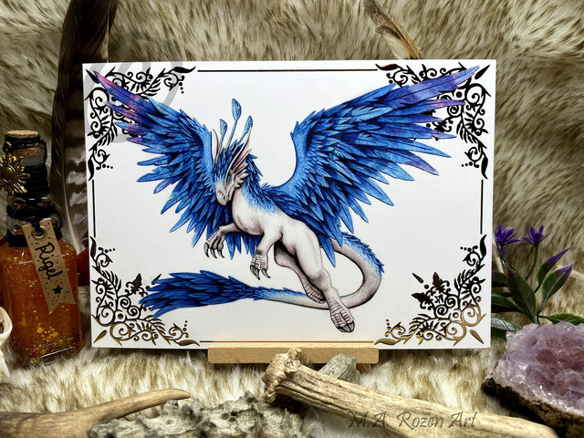 Rêveur Sylvestre doré 15X21cm