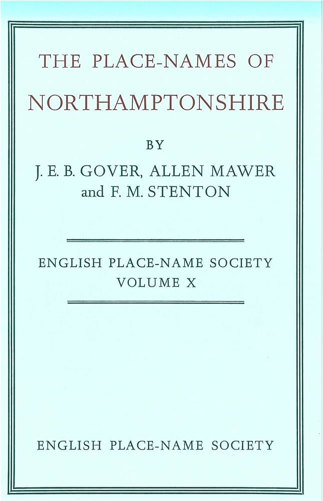 The Place-Names of Northamptonshire