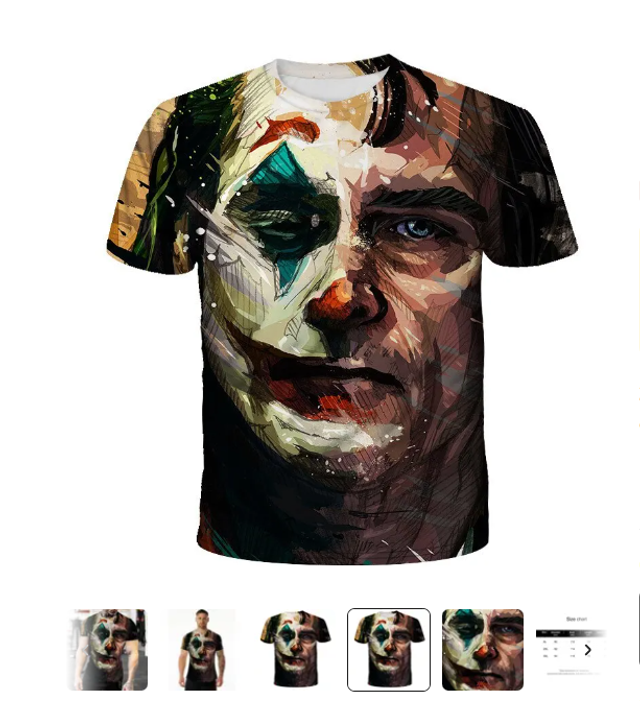 Herren Joker Retro T-Shirt GR XL
