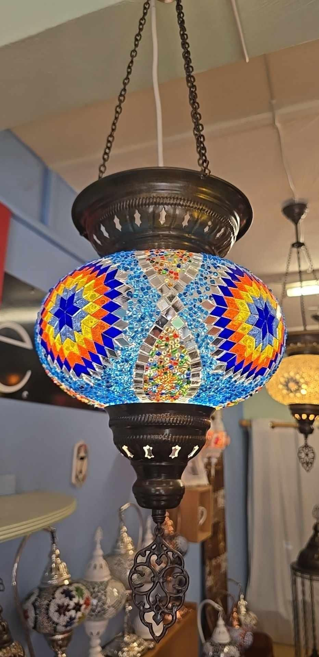 Multicolored Mosaic Lantern