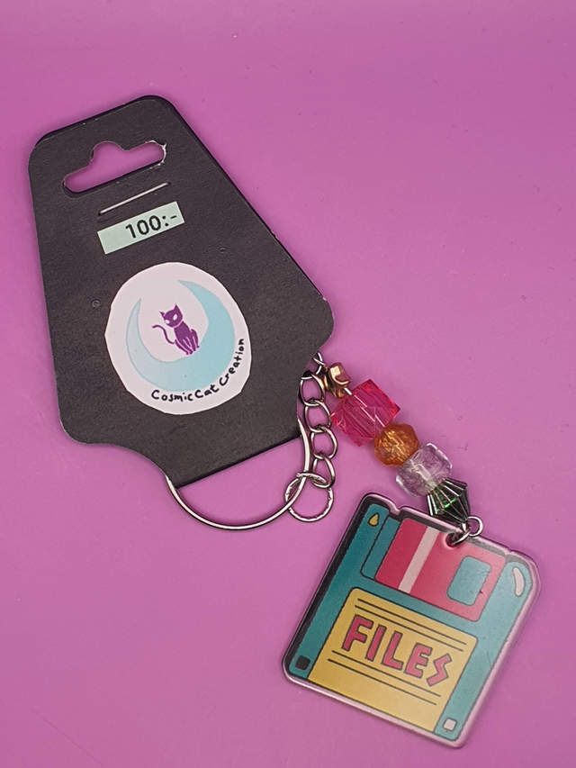 Keychain Retro Floppy Disc
