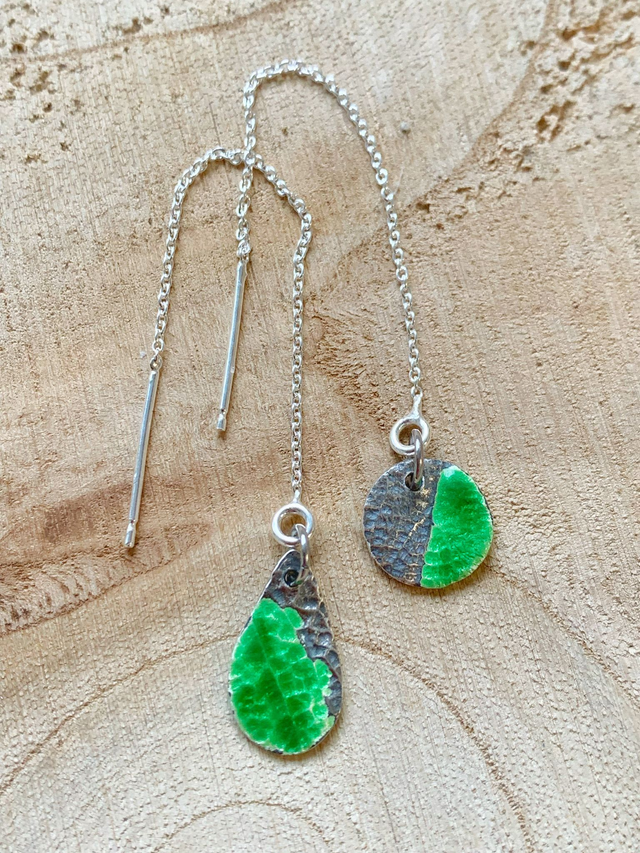 Boucles d'oreilles en Argent fin - Pièces uniques