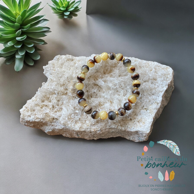 Bracelet en septaria 