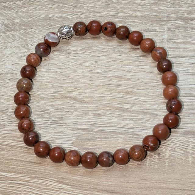 Bracelet "Jaspe bréchique" 6mm BR-047