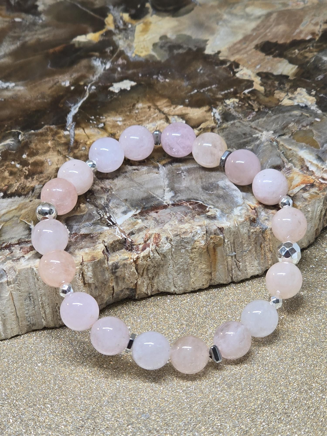 Bracelet Morganite 0,8 cm
