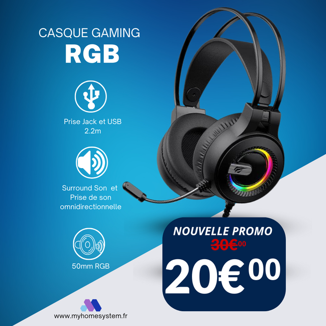 CASQUE GAMER FILAIRE 