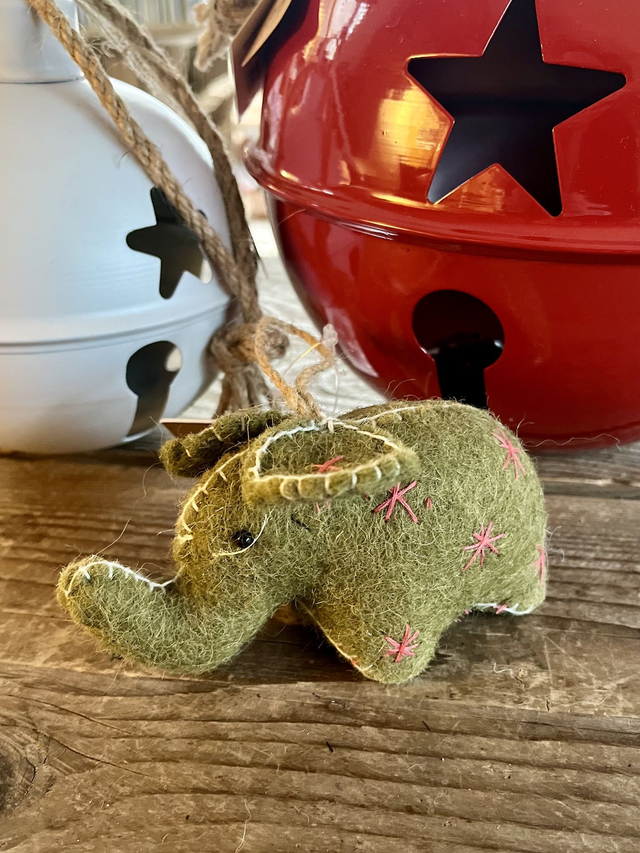 Felt Elephant Hanging Decoration