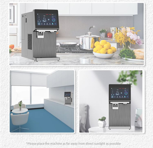 W68 varmt & koldt danskvand renser med dispenser, vandtilslutning & tank