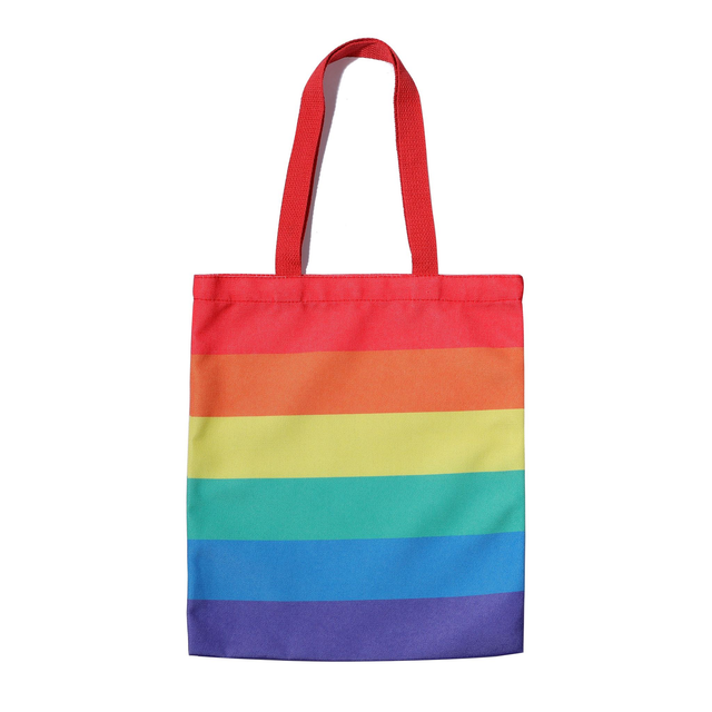 Rainbow Pride Canvas Tote Bag
