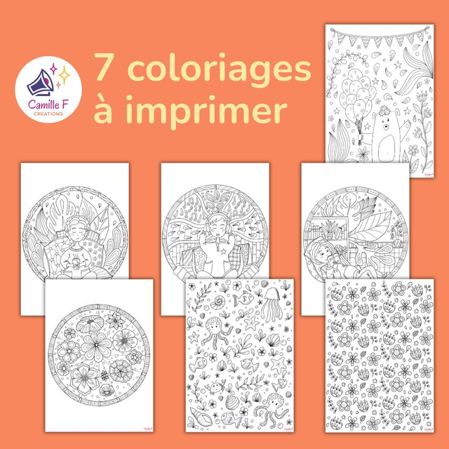 7 coloriages à imprimer