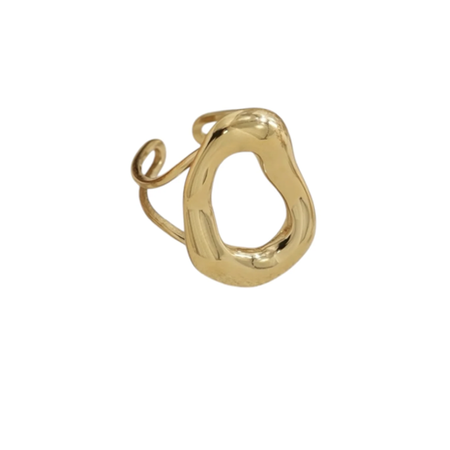 Aura ring wavey goud