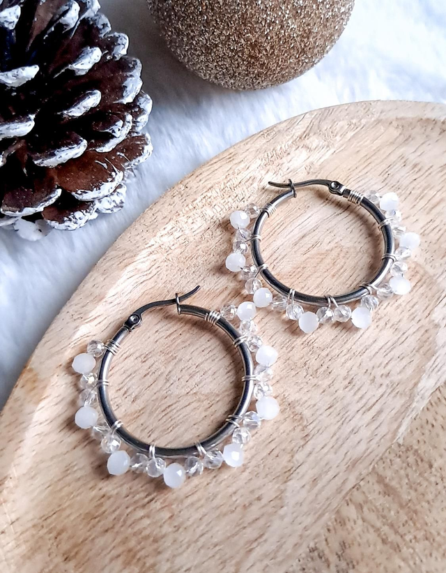 Créoles flocon de neige 