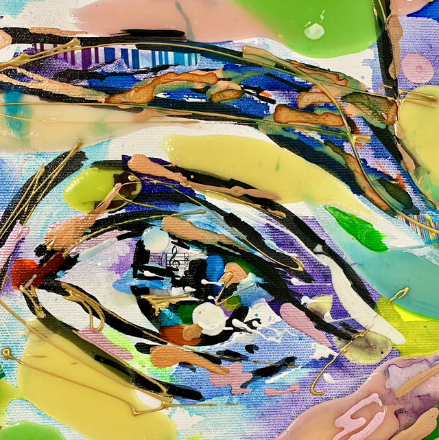 Blue Lights - 100x100cm - 2022