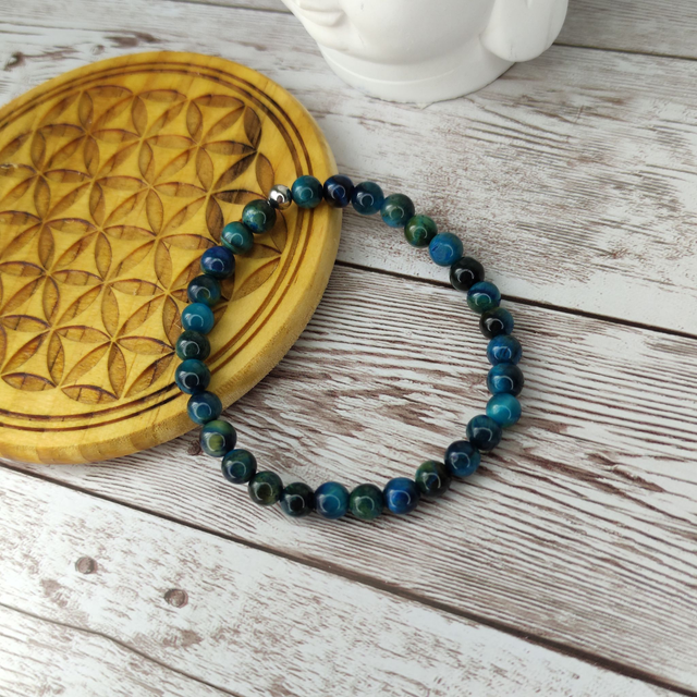 Bracelet "Oeil de Tigre bleu"