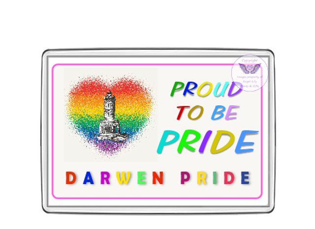 Darwen Pride Oblong Fridge Magnet-OFM01