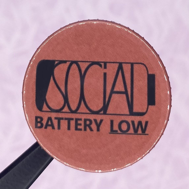 M: social battery low