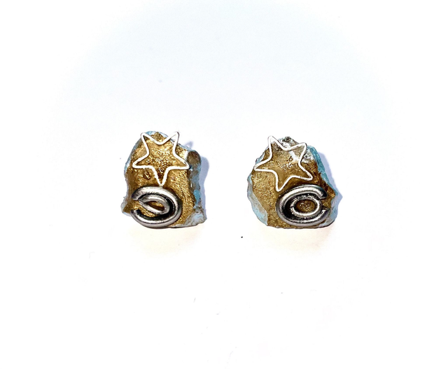 'magician stone' earrings