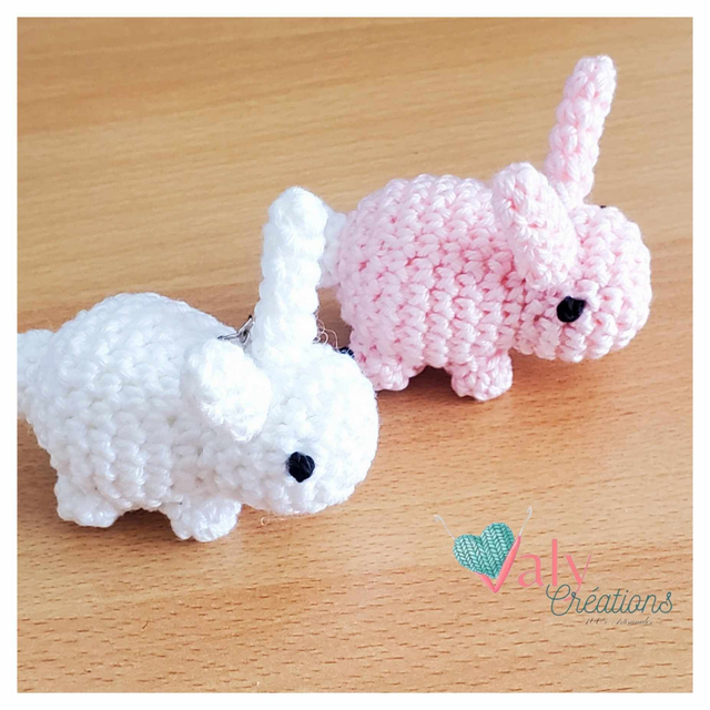 Porte clé "petit lapin" (sur commande)