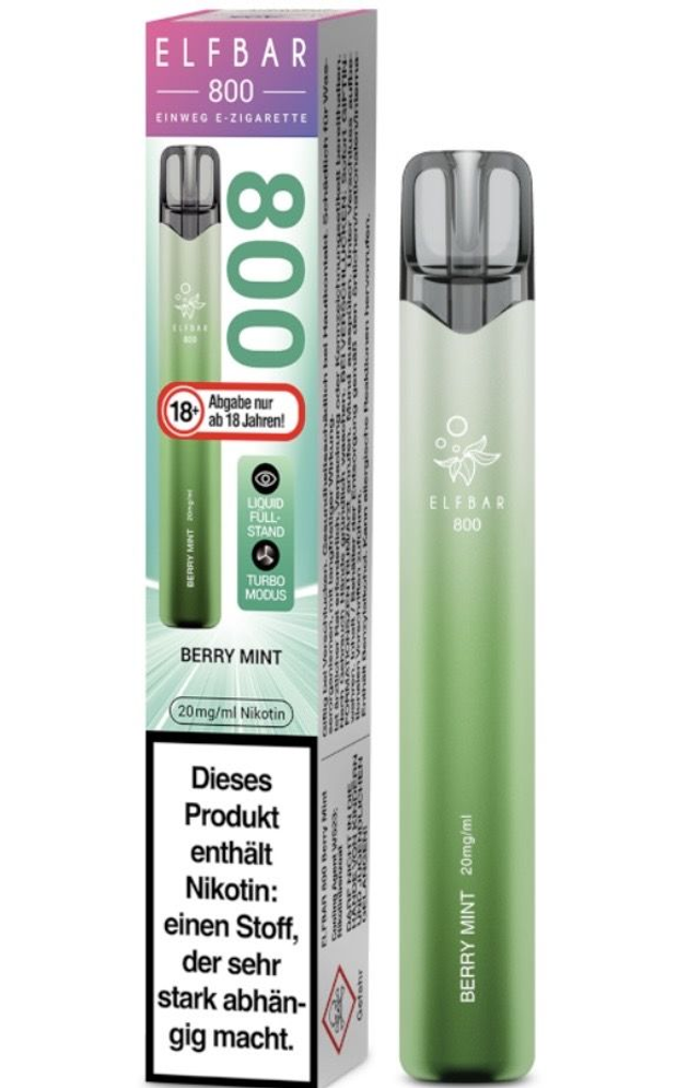 ELFBAR 800 Einweg E-Zigarette – Berry Mint | 20 mg
