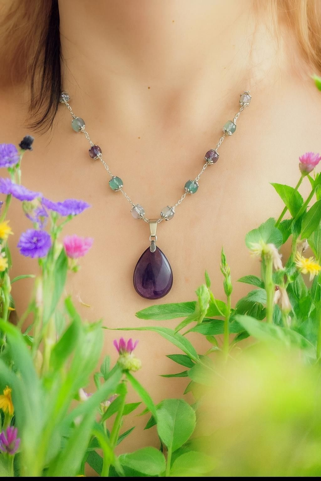 7)Collier Fluorite -- Clarté et Harmonie intérieure