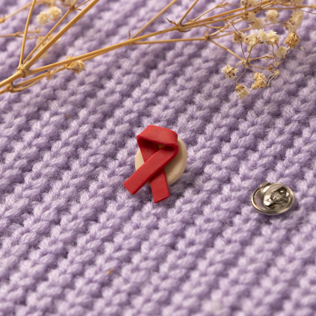 Awareness Anstecker – Blutkrebs (Rot)