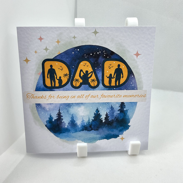 Personalised card for Dad. Fully customisable card for fathers.