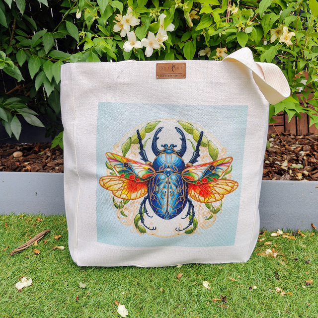 SAC SHOPPING/ TOTE BAG "SCARABEE"