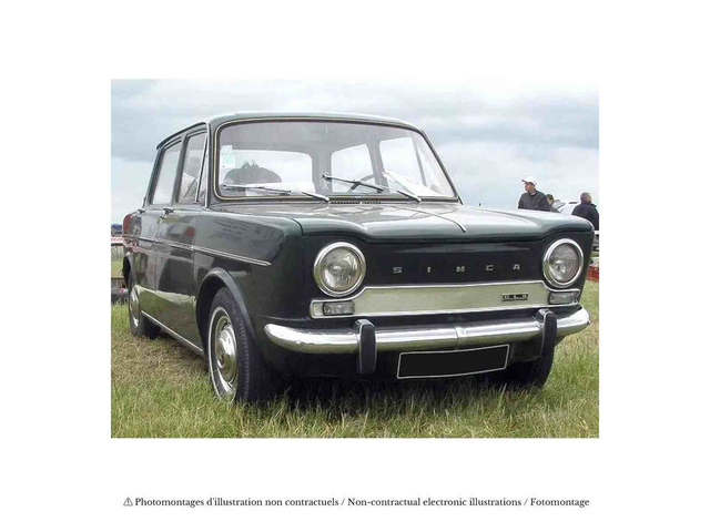 Simca 1000 GLS 1968 Borodine Green Norev 571098 1/87