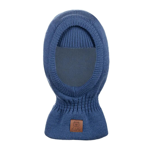 Cagoule bleu doublé polaire