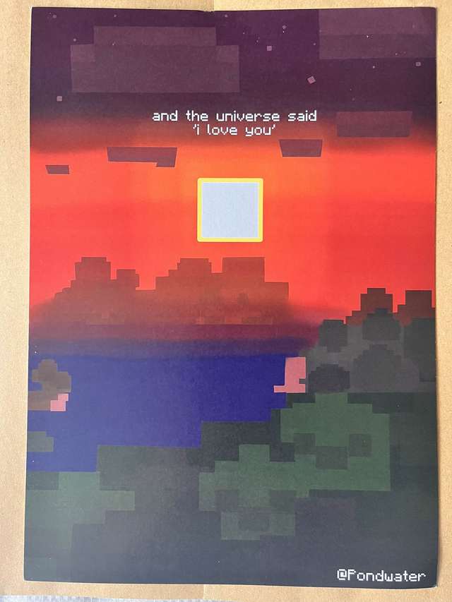 Minecraft Tribute A4 Print
