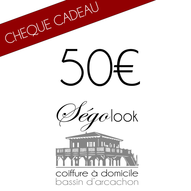 Chèque cadeau d'une valeur de 50€