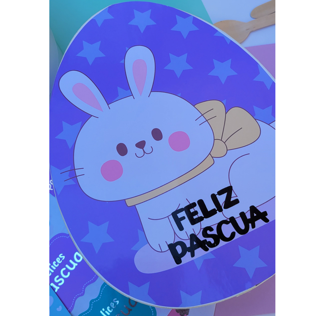 CAJA HUEVO PASCUA COLECCION MULTICOLOR