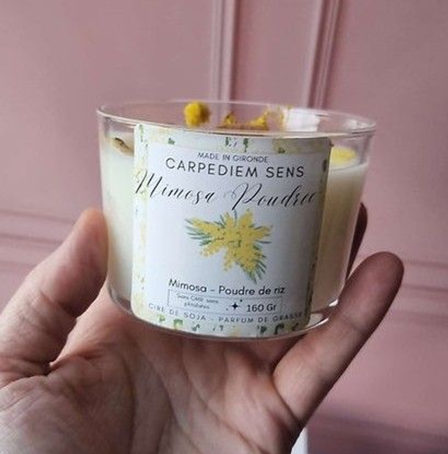Bougie parfumée Mimosa Poudrée