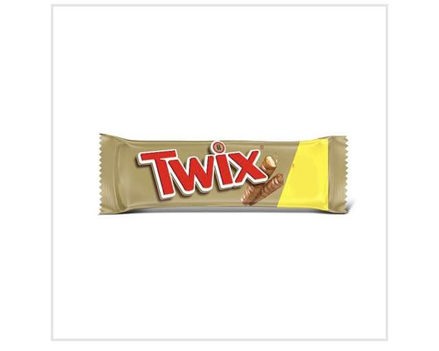 Twix Caramel &amp; Milk Chocolate Fingers Biscuit Snack Bar 50g