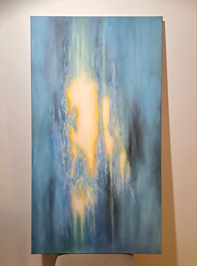 Abstrakti maalaus 175 × 75 × 3,8