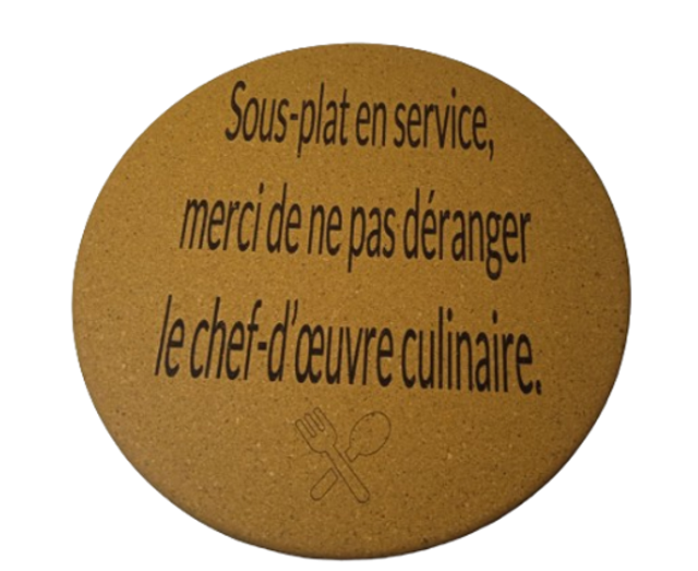 Dessous de Plat en Liège Personnalisé – Élégance Naturelle pour Votre Table (1)