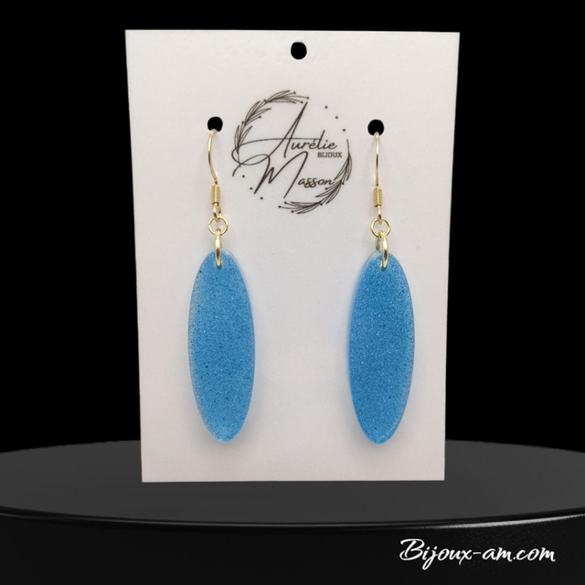 Boucles d'oreilles résine 