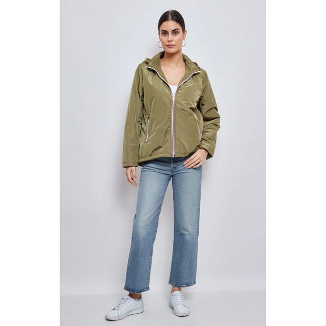 Parka courte déperlante à capuche 