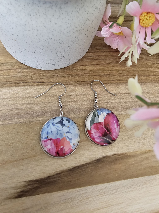 🌸​CERCLE ANNEAUX- &quot;Fleur d&#039;Éclat&quot; – Résine Fleurie🌸 (1)