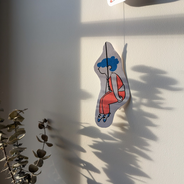 Guirlande 6 « ClimbingGirls » Risographie